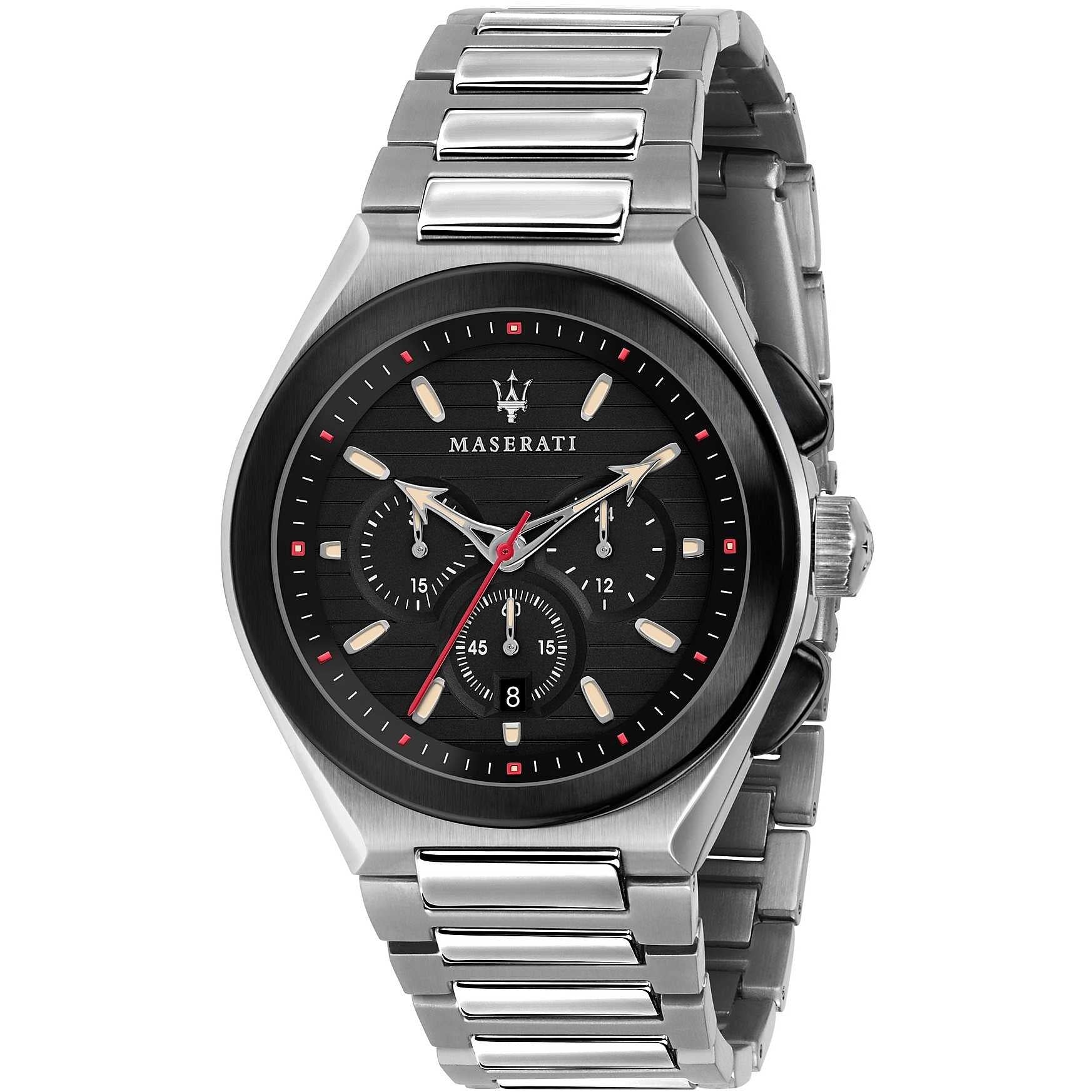 Orologio Uomo Acciaio Maserati Crono Triconic R8873639002