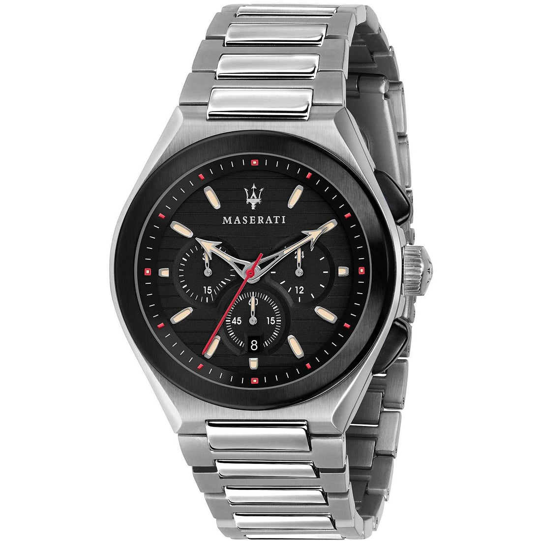 Orologio Uomo Acciaio Maserati Crono Triconic R8873639002