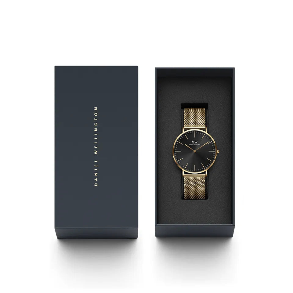 Orologio Uomo Daniel Wellington Quarzo Acciaio Dorato Onice Classic 40 mm DW00100631