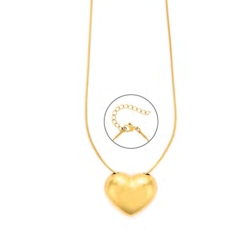 Collana Donna 4US Cesare Paciotti Acciaio Dorato Cuore 4UCL8091W