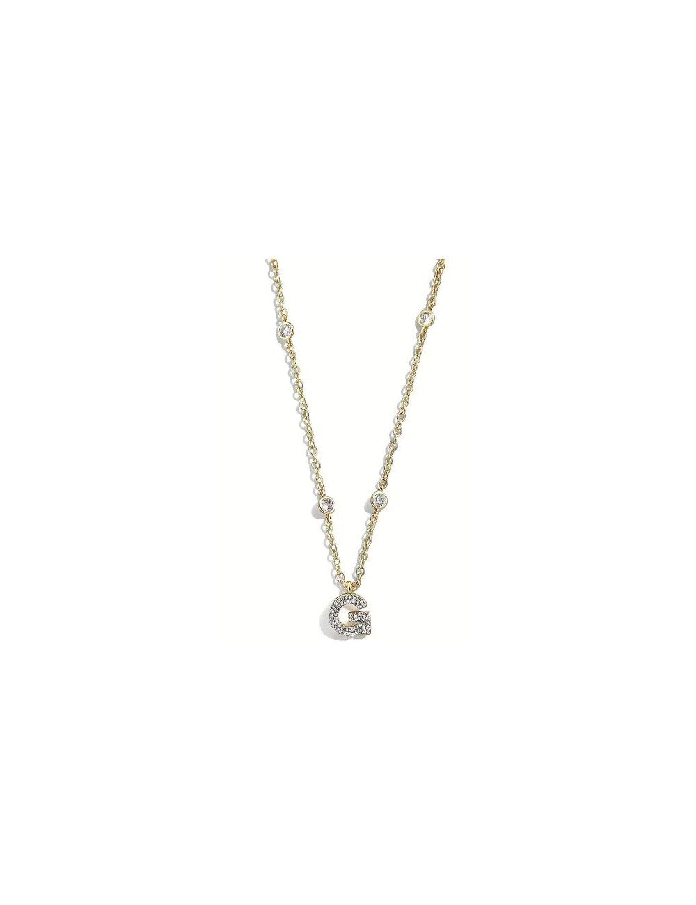 Collana Donna Liu Jo Acciaio Dorato iniziale G Catena Rollò LJ2665