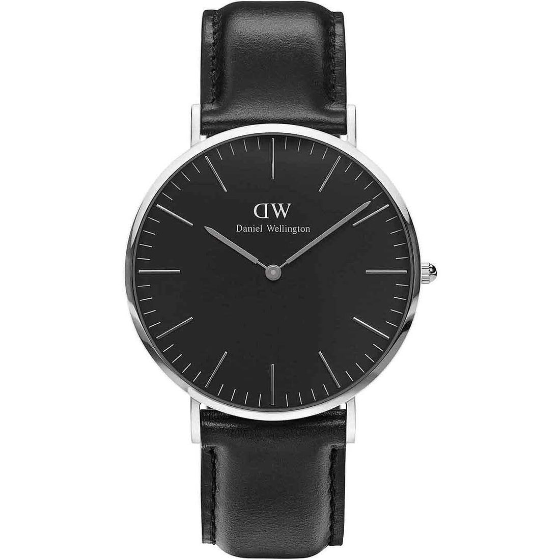 Orologio Uomo Daniel Wellington Acciaio 40 mm Pelle Nero DW00100133