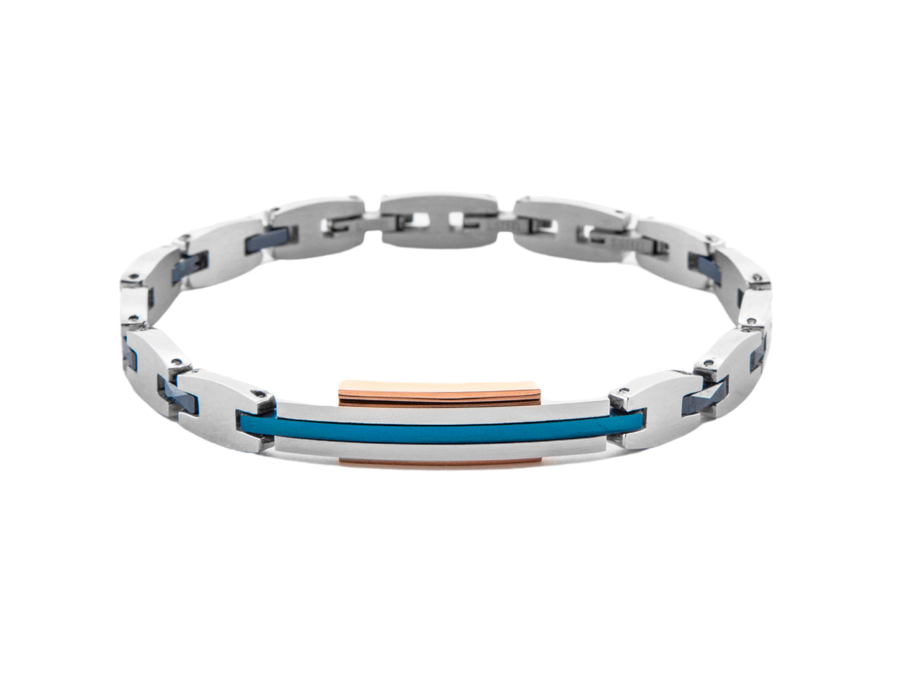 Bracciale Uomo 4US Cesare Paciotti PDV Rosè Ceramica Blu 4UBR7056