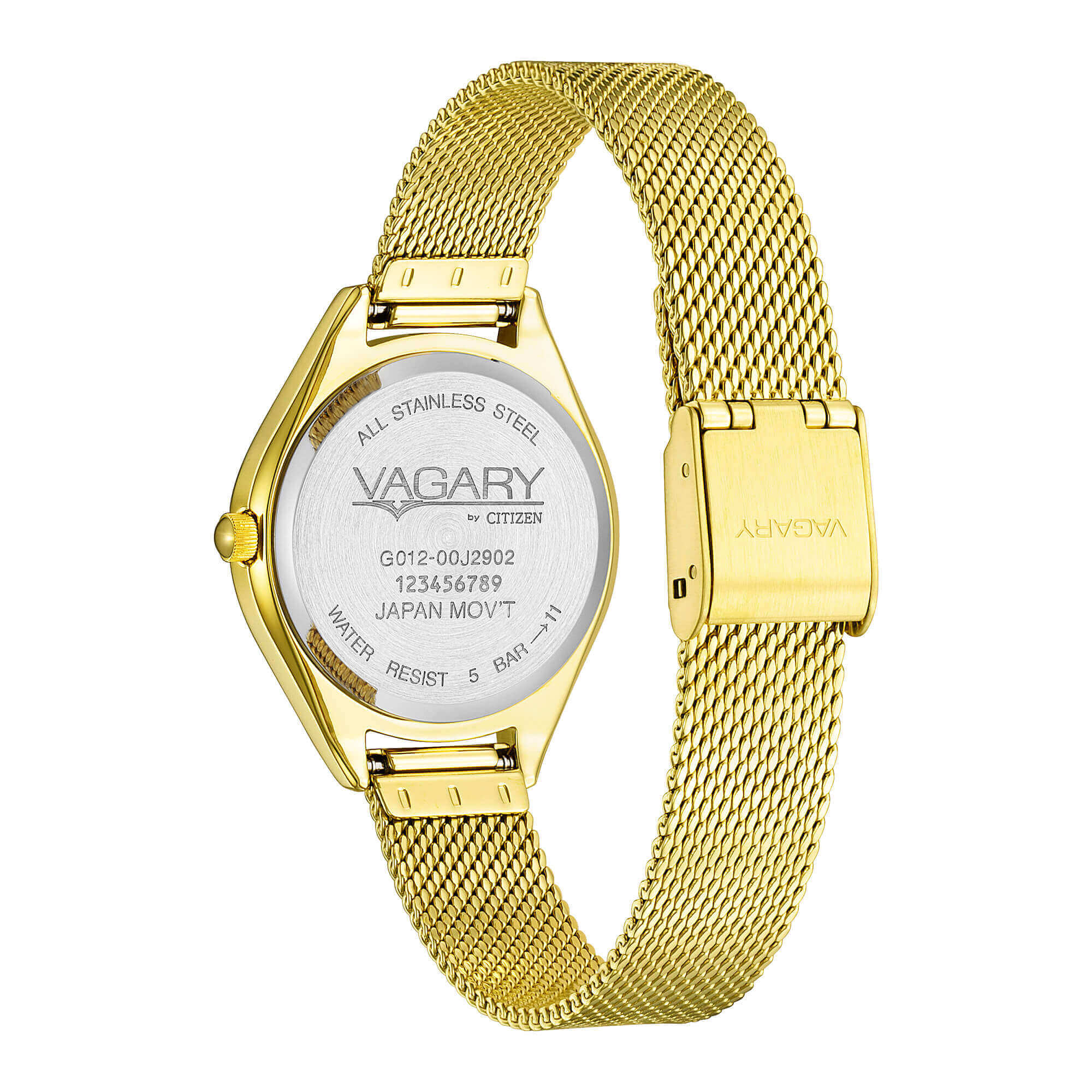 Orologio Donna Vagary By Citizen Flair Bianco Acciaio Dorato IU3-525-11