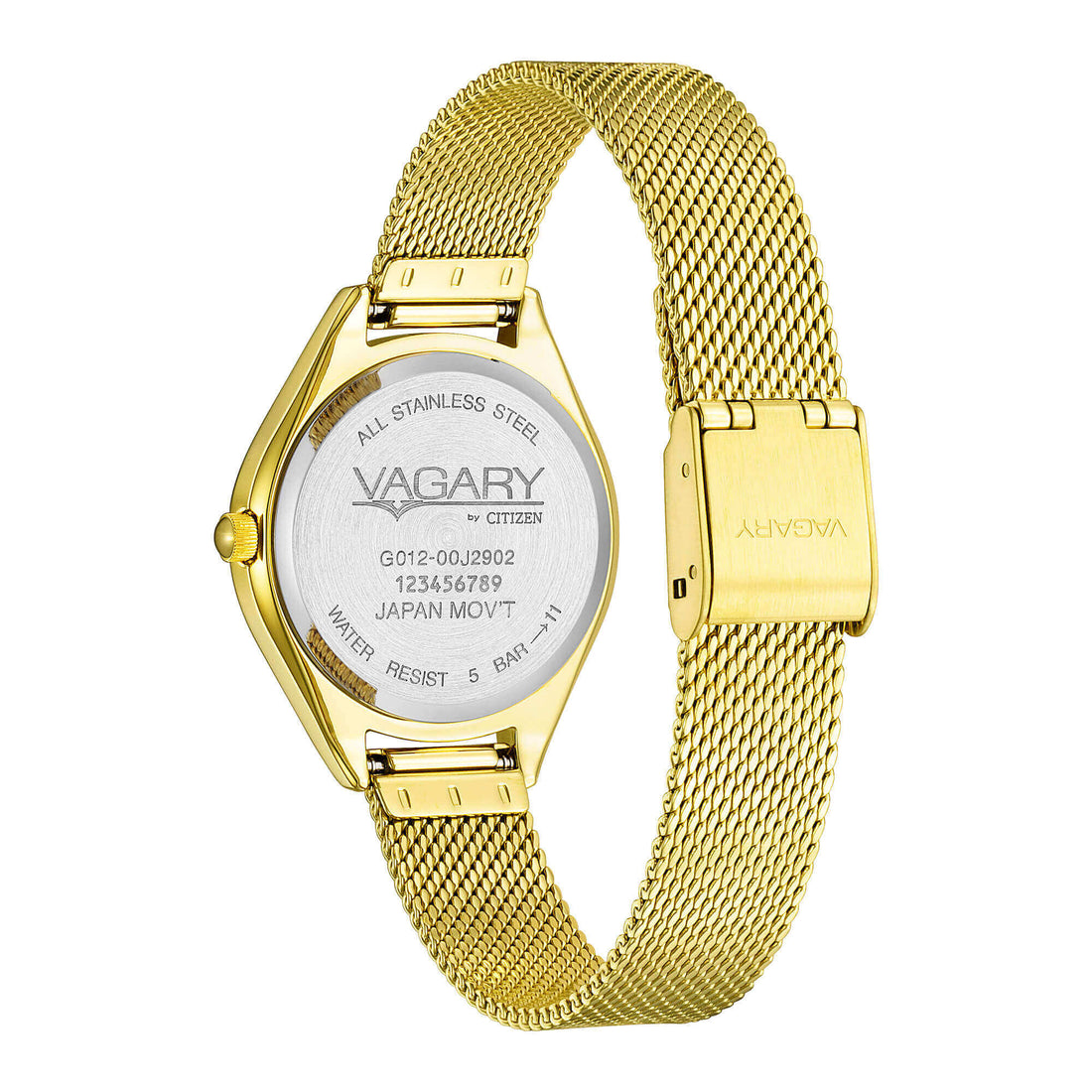 Orologio Donna Vagary By Citizen Flair Bianco Acciaio Dorato IU3-525-11