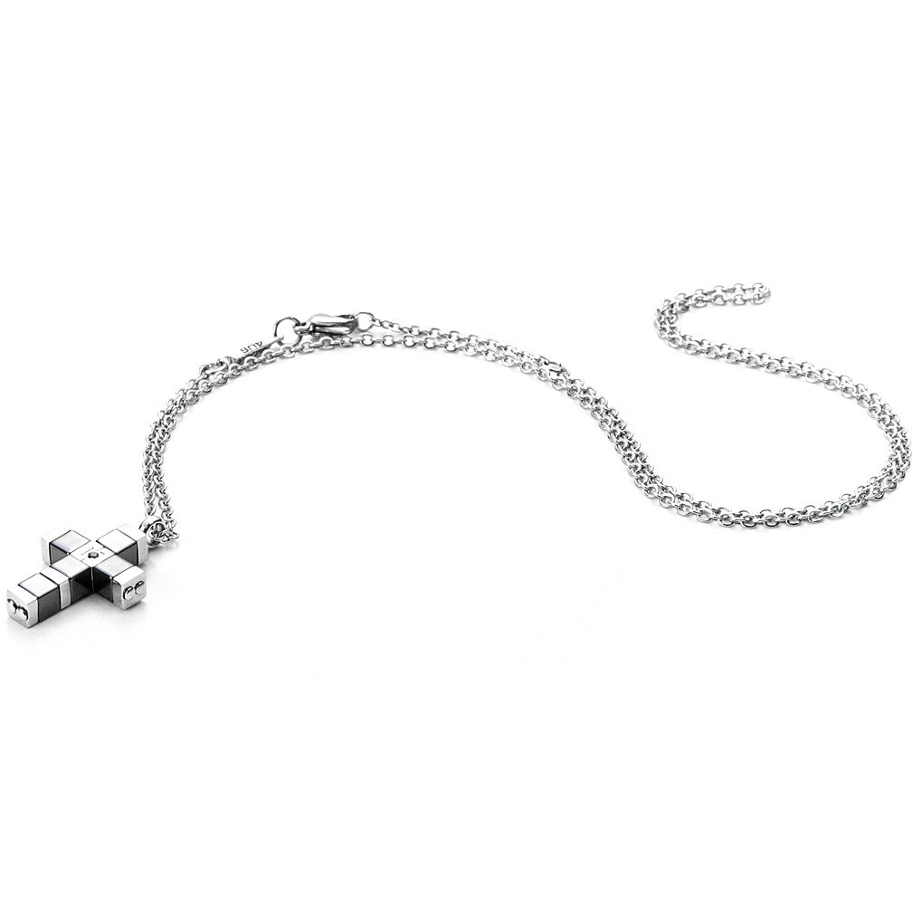 Collana Uomo Acciaio 4US Cesare Paciotti Croce Bicolore 4UCL3262