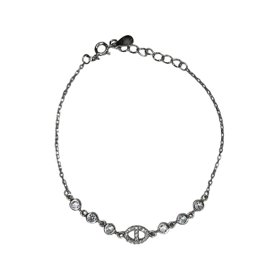 Bracciale Donna Re Mida Argento Zirconi BR-Djv-5