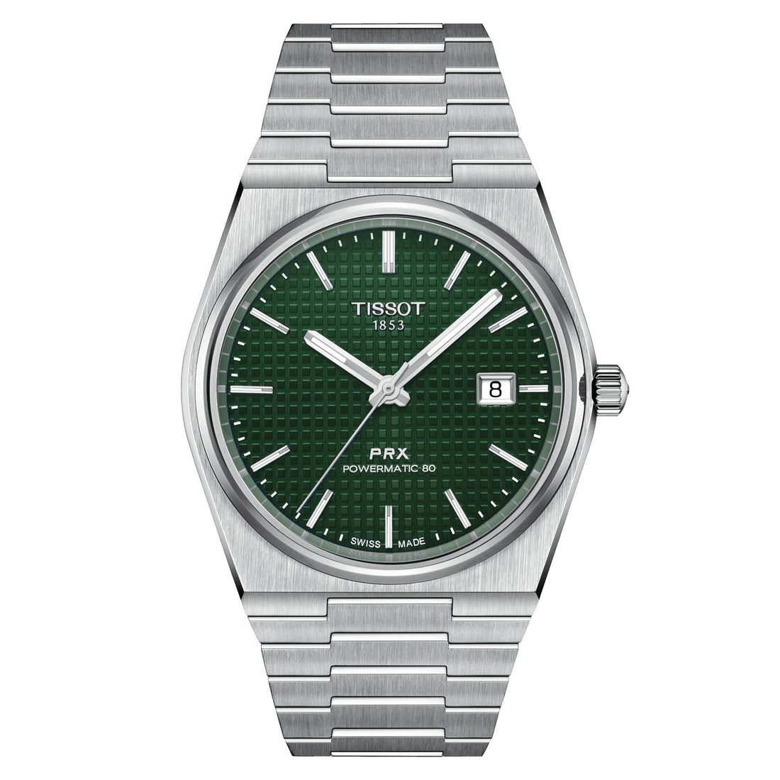 Orologio Acciaio Uomo Tissot Classic Prx Powermatic 80 Data Movimento Svizzero