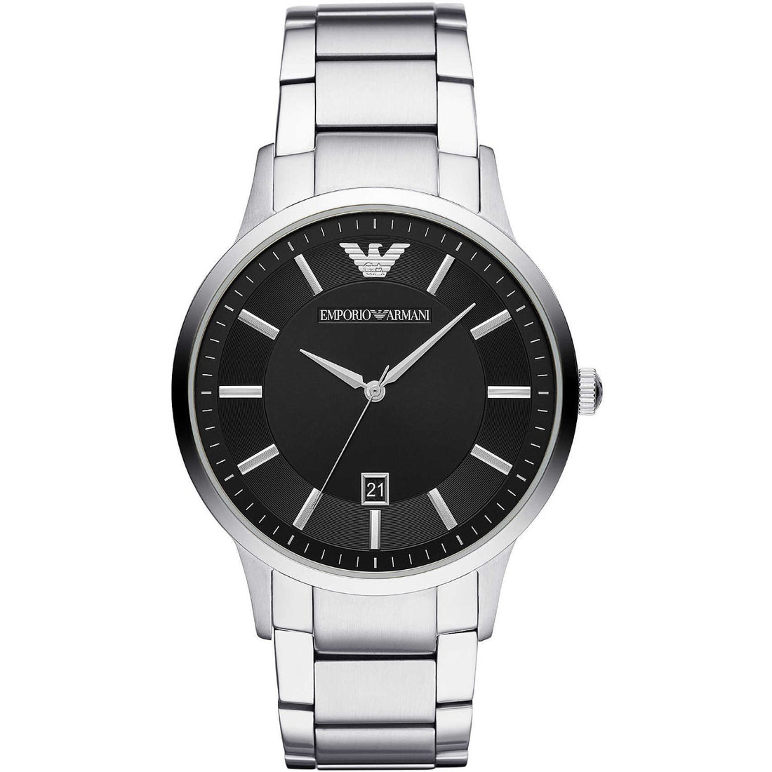 Orologio Uomo Emporio Armani Sport Casual Quarzo Fondo Nero Con Datario AR11181
