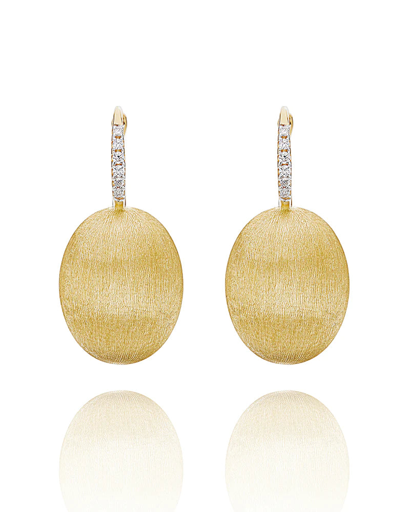 Orecchini Donna Nanis Oro Giallo 18 KT Pendenti Diamanti Ciliegine OS15-583-GG-IN