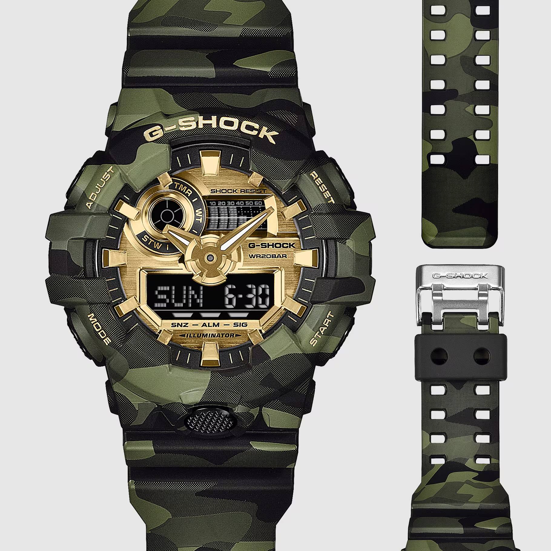 Orologio Uomo Casio G-SHOCK Camuoflage Verde GA-700CMG-3AER