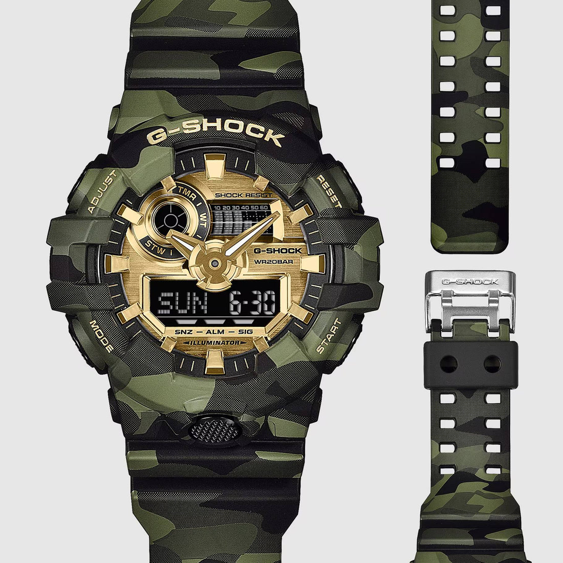 Orologio Uomo Casio G-SHOCK Camuoflage Verde GA-700CMG-3AER