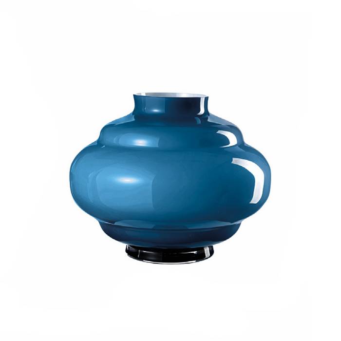 Vaso Onlylux Vetro Bombetta Orion Blue 24 cm OL03147