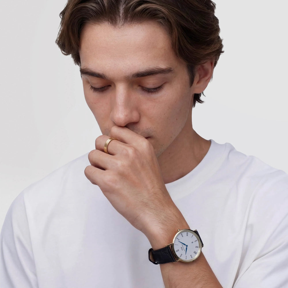 Orologio Uomo Daniel Wellington Quarzo Pelle Classic Roman Numerals DW00100915