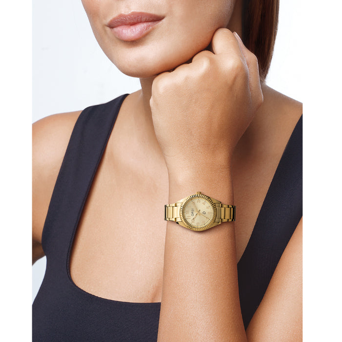 Orologio Donna Ops Acciaio Quarzo Dorato Numeri OPSPW-1084-3450