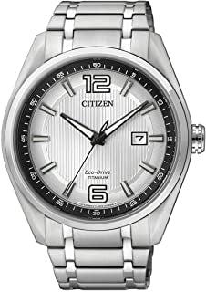 Orologio Uomo Titanio CITIZEN 40mm Eco Drive Data Solo Tempo Quarzo AW1240-57B