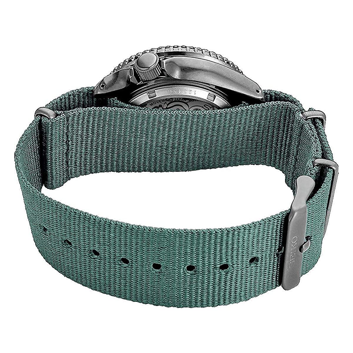 Orologio Uomo Seiko 5 Sport Acciaio Nato Verde Automatico Doppia Data SRPD77K1