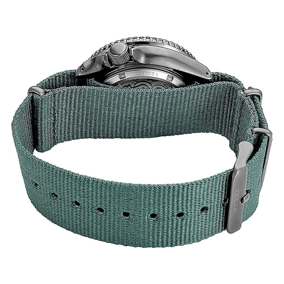 Orologio Uomo Seiko 5 Sport Acciaio Nato Verde Automatico Doppia Data SRPD77K1
