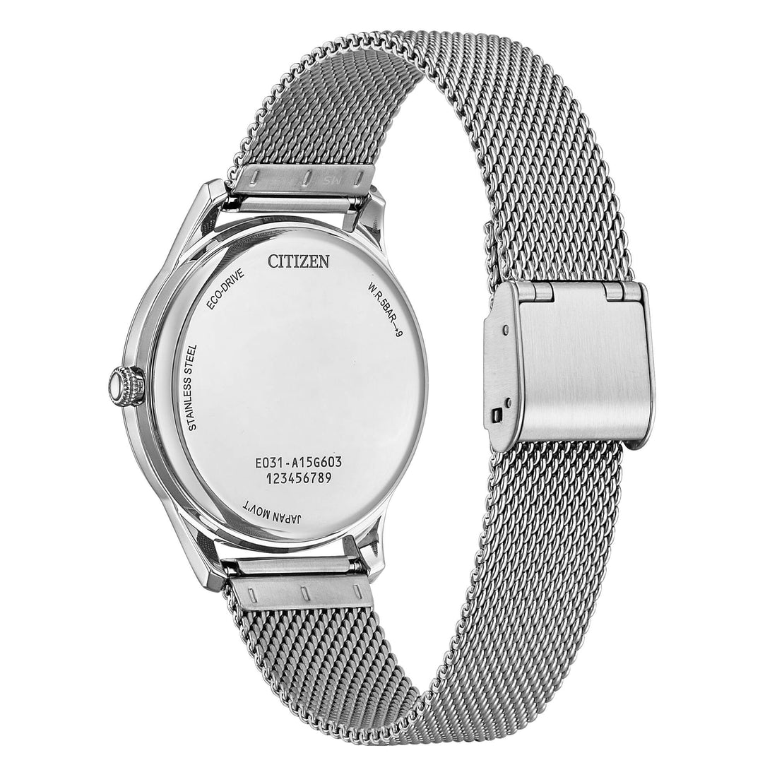 Orologio Donna Citizen Eco-Drive Bianco Carica Solare Acciaio EM1220-82A
