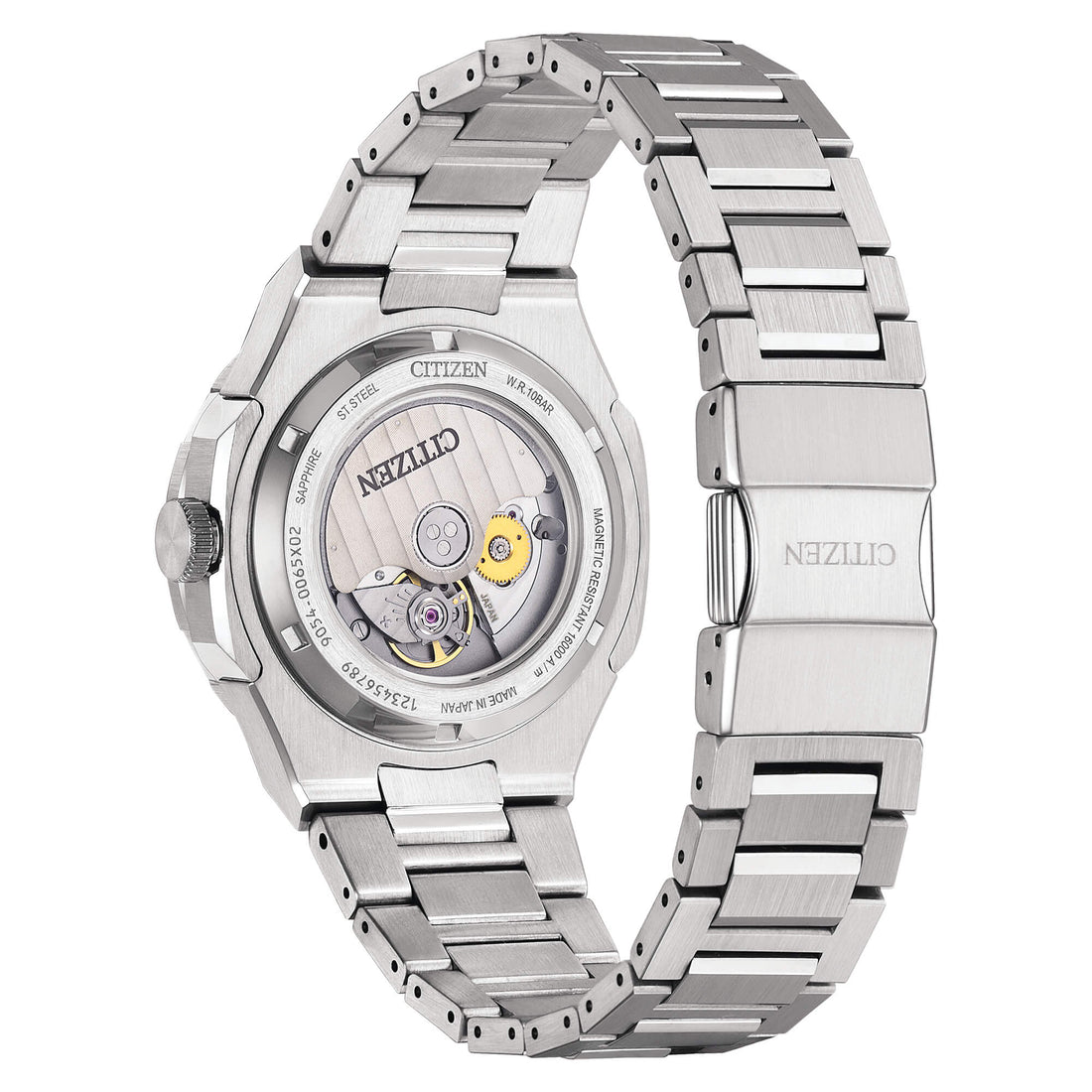 Orologio Uomo Citizen Serie 8 GMT Automatico Blu Rosso Pepsi Acciaio NB6030-59L