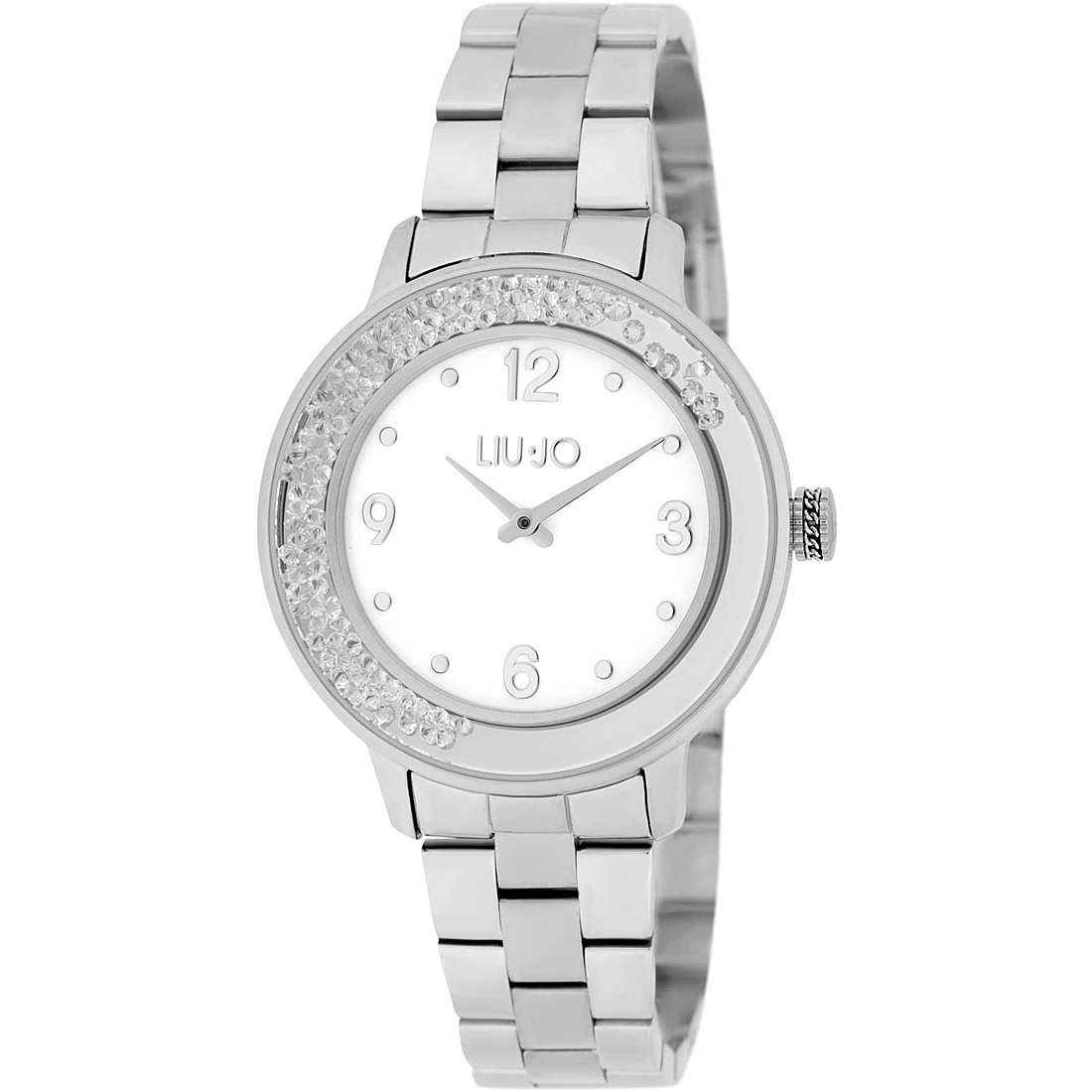 Orologio Donna Acciaio Liu Jo Luxury Dancing Bianco Zirconi Solo Tempo Quarzo