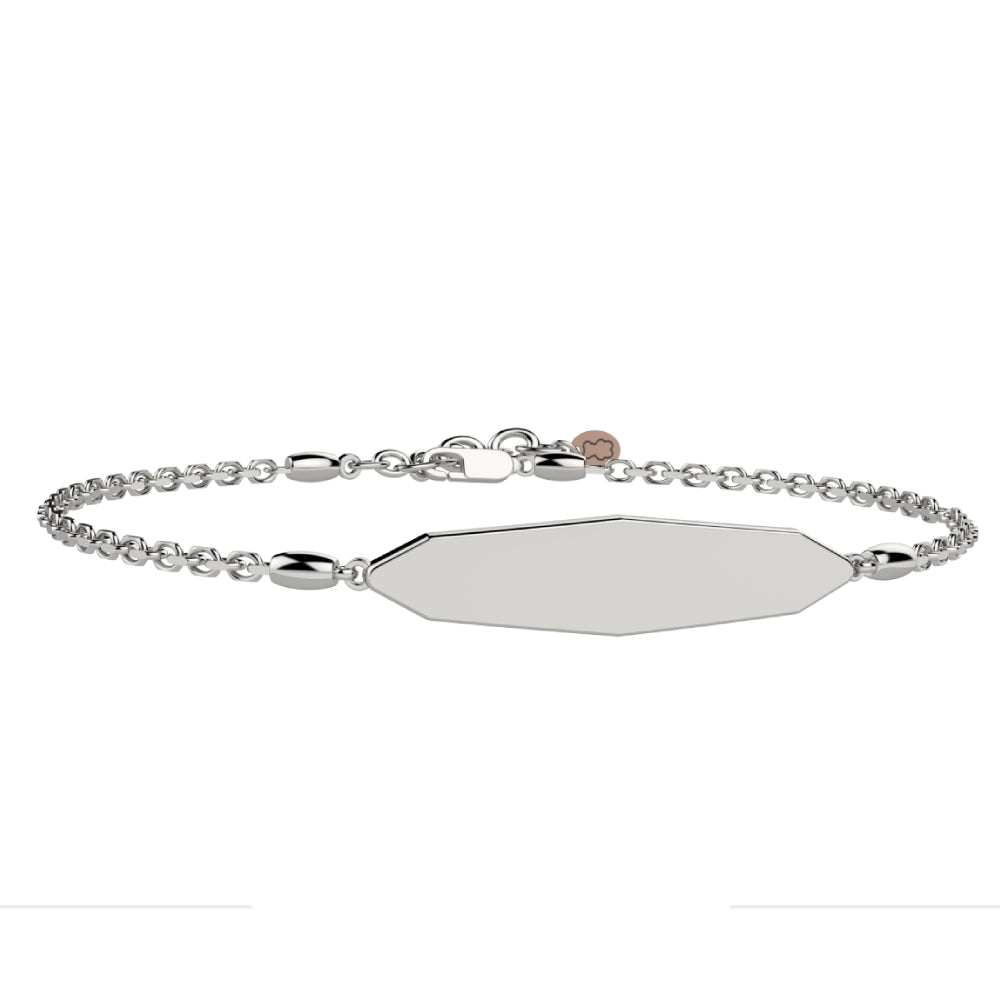 Bracciale Uomo Nanan Argento Liscio 925 Lucido Incidibile PNAN0007
