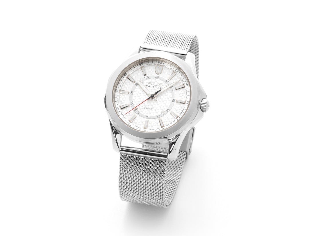 Orologio Uomo 4US Cesare Paciotti Acciaio Quarzo Bianco T4LS349