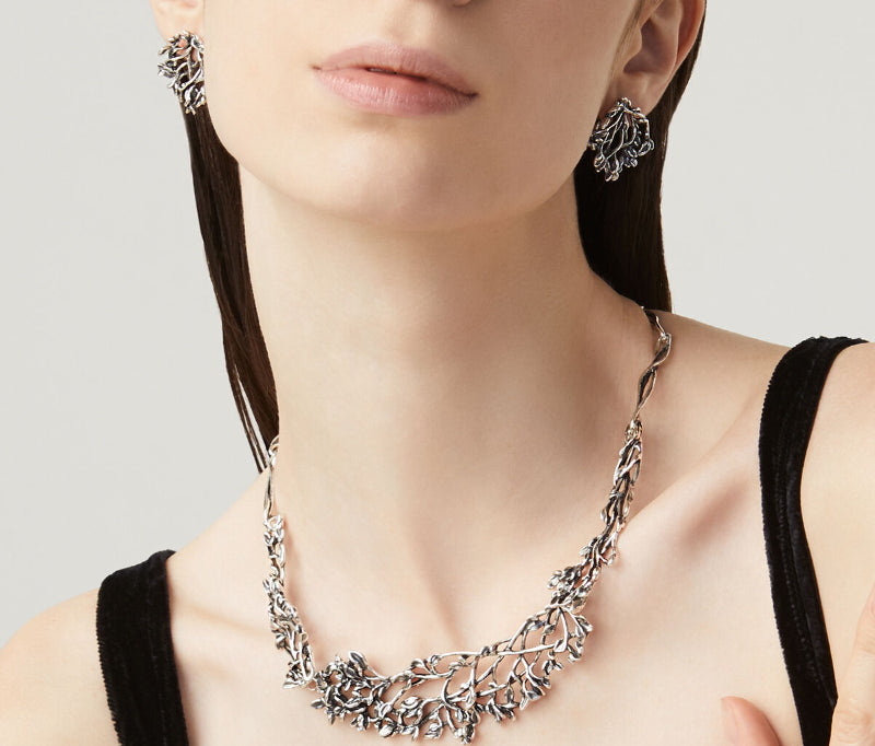 Orecchini Donna Giovanni Raspini Argento 925 Ciondolo Bottone Albero Della Vita 09980