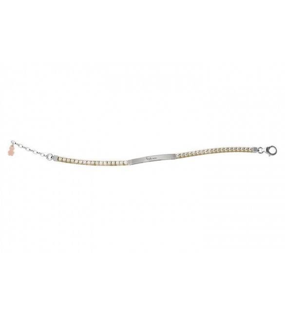 Bracciale Tennis Bambino Nanàn Argento Dorato 925 Zirconi Oresetto NAN0339