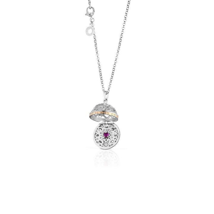 Collana Donna Argento 925 Chiama Angeli Roberto Giannotti Cuore Rosso Angelo