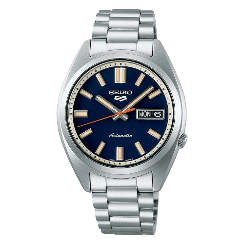 Orologio Uomo Seiko 5 Automatico Blu Riedizione Anni 70 SRPK87K1