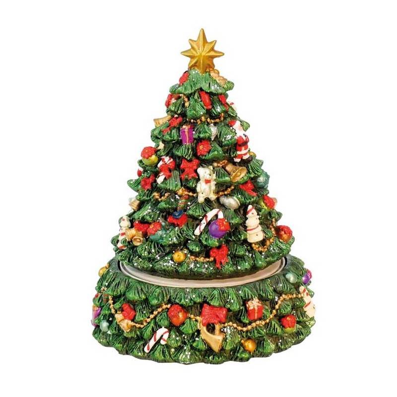 Scultura Il Mondo Dei Carillion Albero Di Natale 13x13x15,5cm 59141
