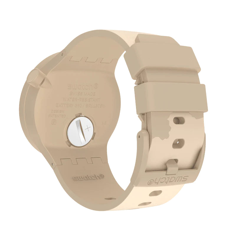 Orologio Uomo Swatch Colors Of Nature Big Bold Bioceramic Desert Watch SB03C101