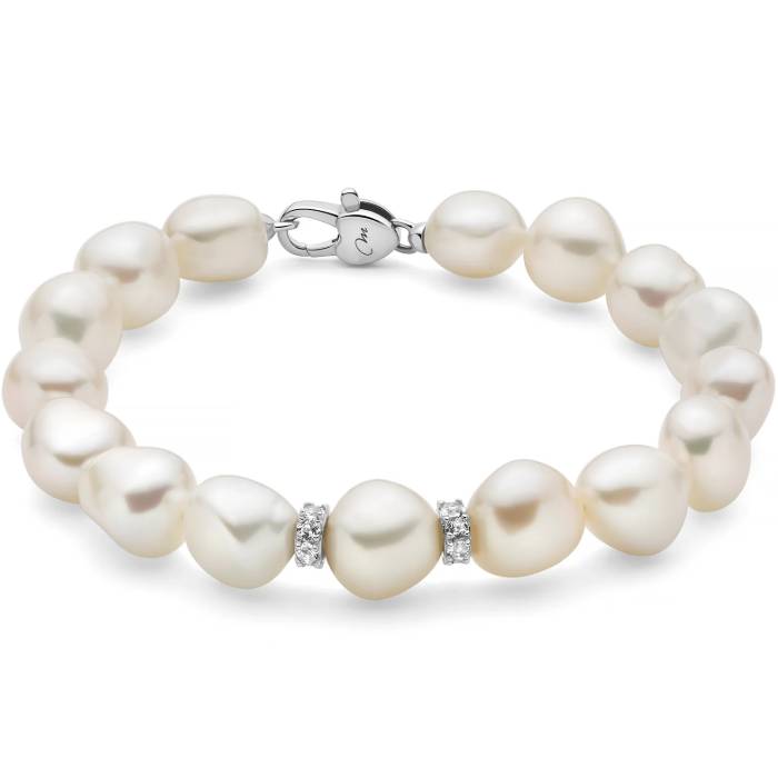 Bracciale Donna Miluna Argento 925 Perle Oriente Barocche PBR3679