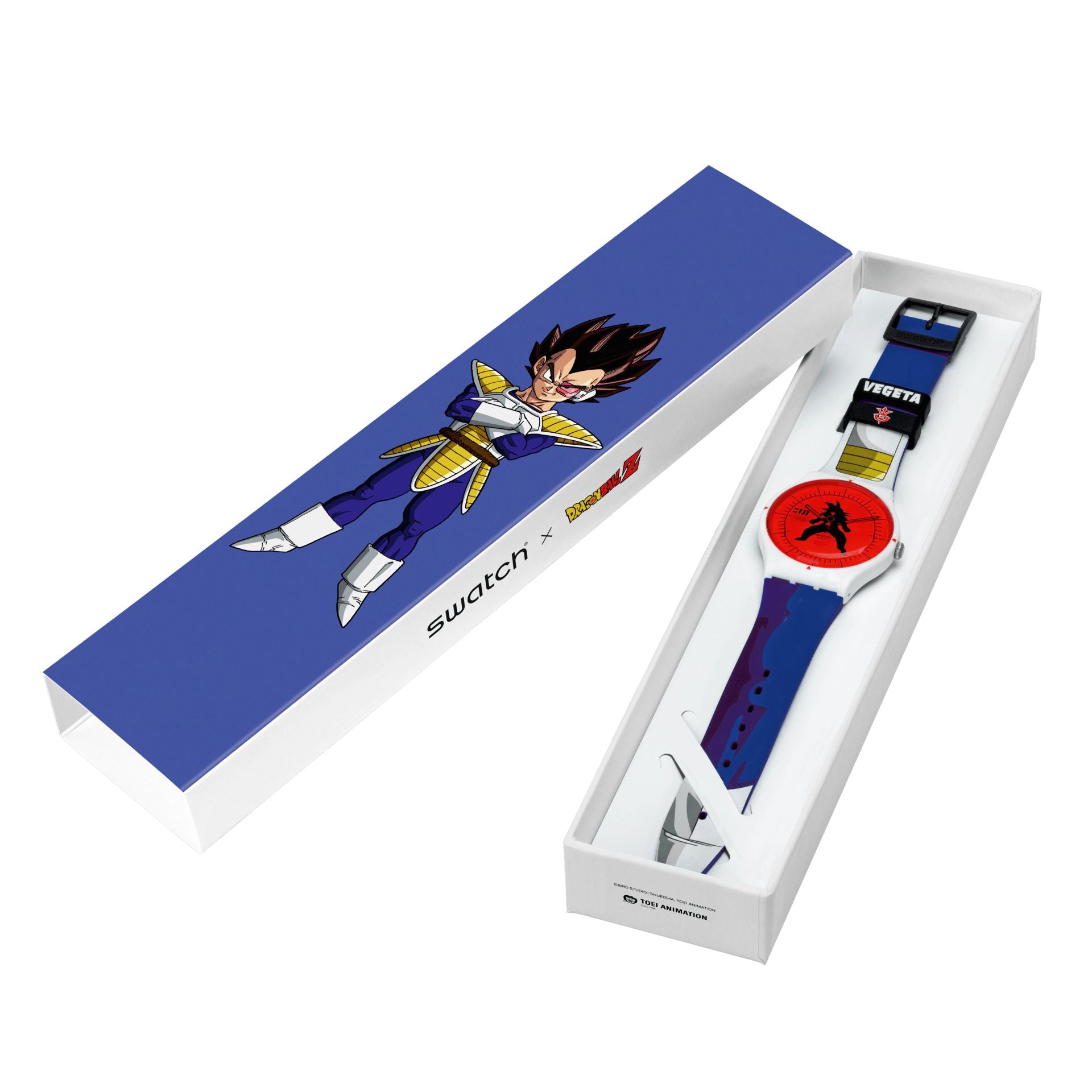 Orologio Uomo Swatch Dragonball Vegeta Quarzo Solo Tempo SUOZ348