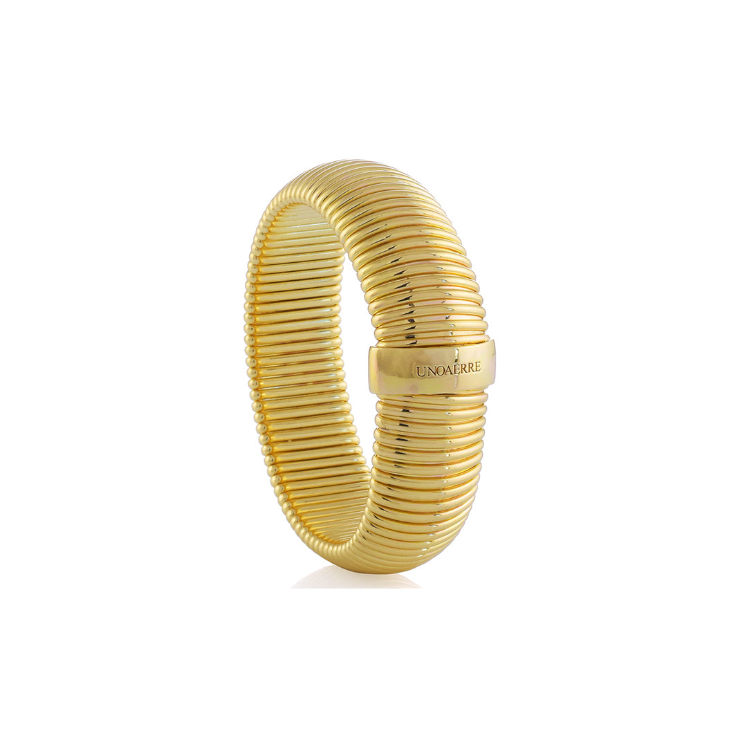 Bracciale Donna Unoaerre Semirigido Bronzo Dorato TuboGas 493431