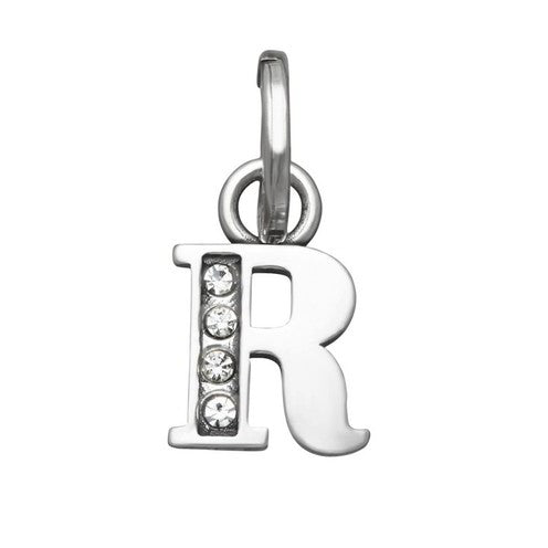 Charm Donna Giovanni Raspini Argento 925 Mini Lettera R Crystal 12156