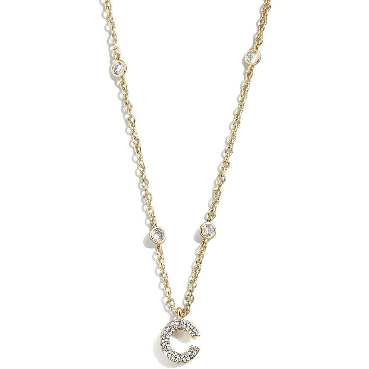 Collana Donna Liu Jo Acciaio Dorato iniziale C Catena Rollò LJ2661