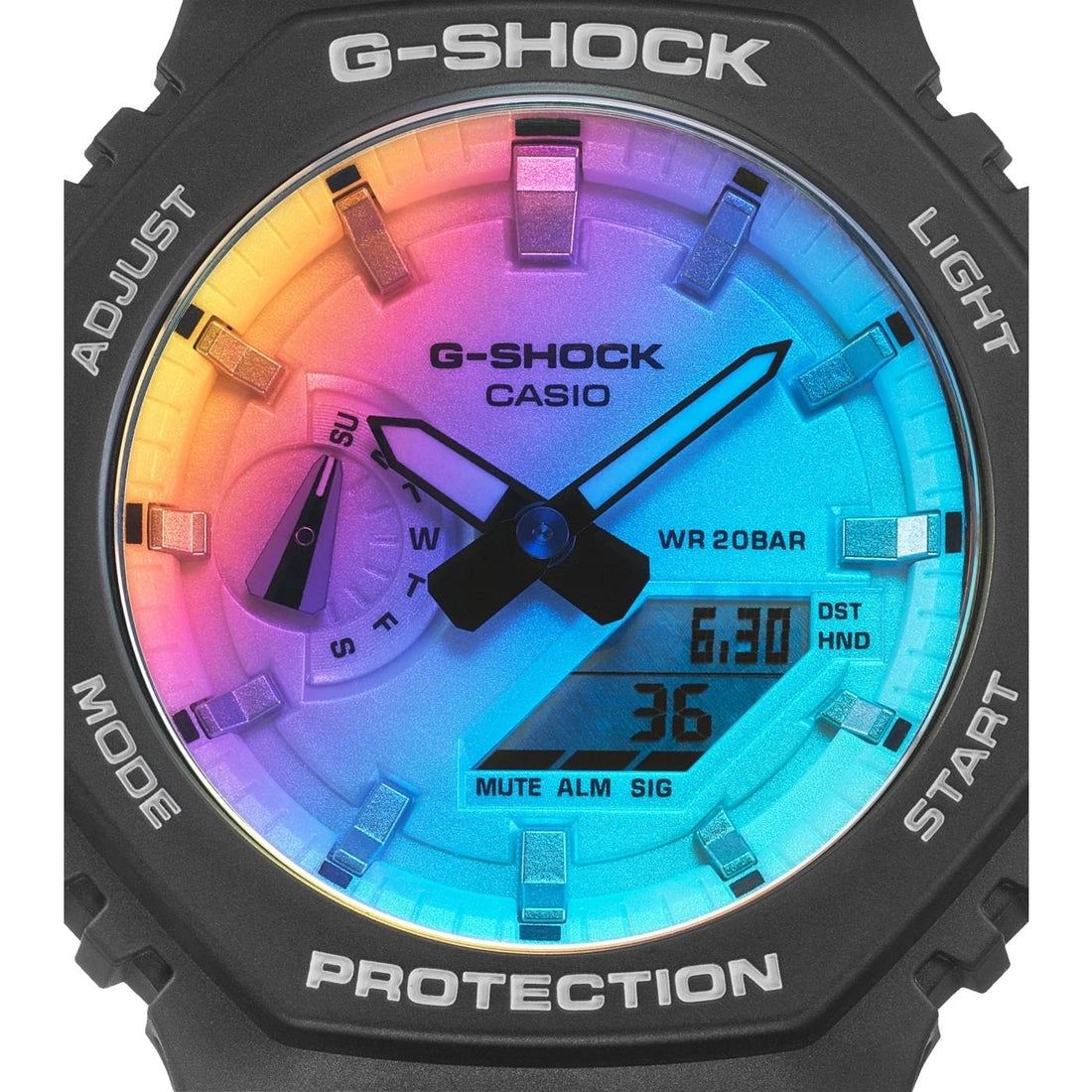 Orologio Uomo Casio G-Shock Multicolore Nero GA-2100SR-1AER