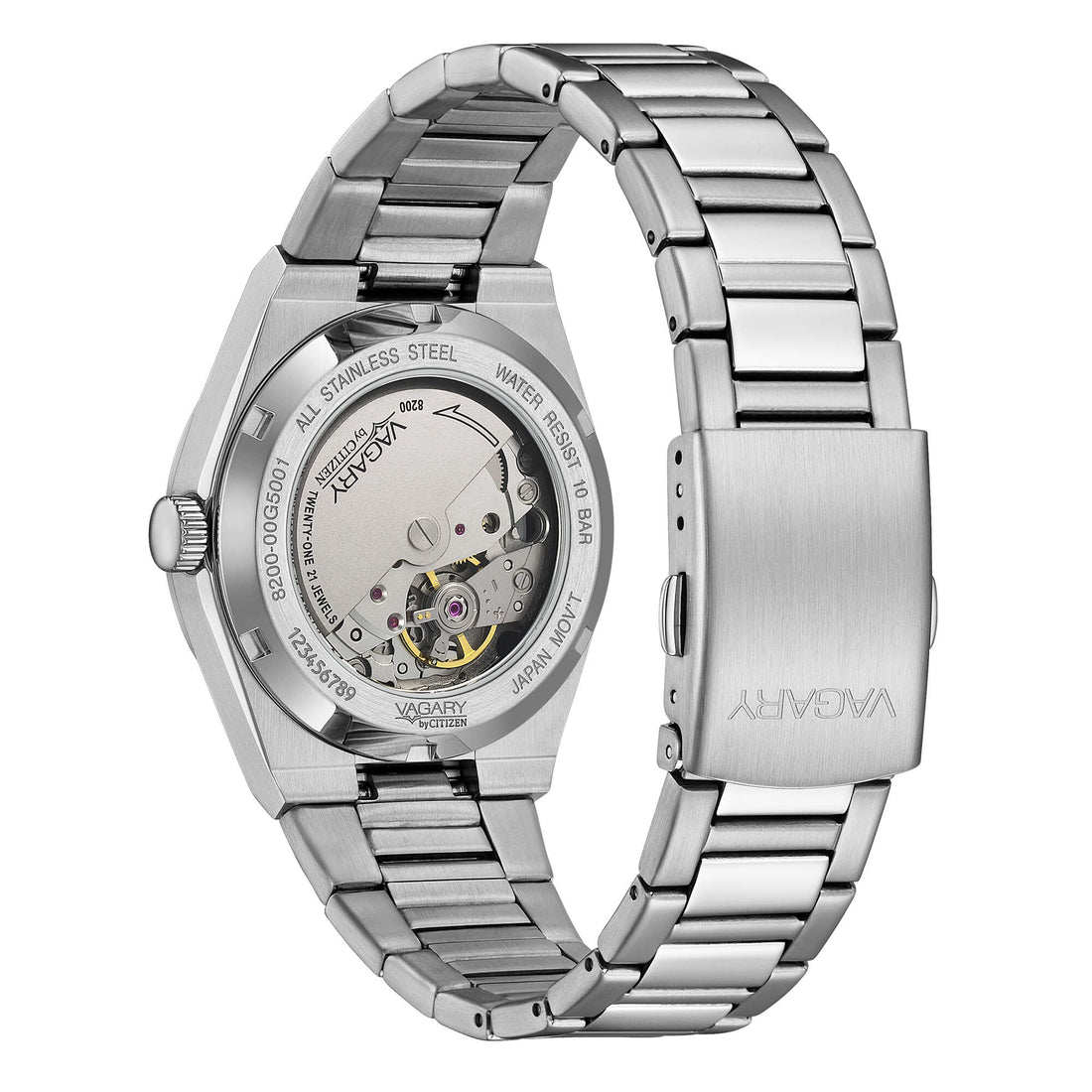 Orologio Uomo Vagary By Citizen Timeless Automatico Verde Acciaio IX3-611-41