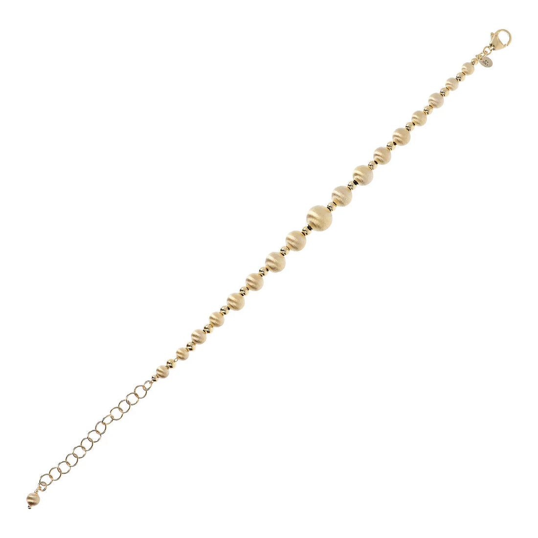 Bracciale Donna Etrusca Gioielli Bronzo Dorato Biglie Satinate WSET00500.YG