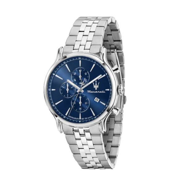 Orologio Uomo Maserati Epoca Acciaio Blu Cronografo Data Quarzo R8873618039