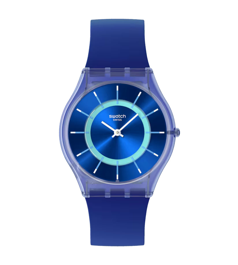 Orologio Unisex Swatch JAMMY GRAPE DREAM Skin Blu Turchese SS08I100