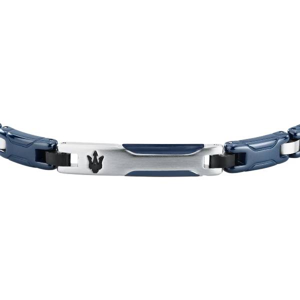 Bracciale Uomo Maserati Acciaio Ceramica Blu JM426ATZ94