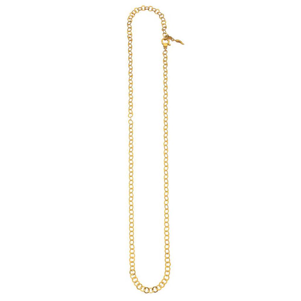Collana Donna Giovanni Raspini Argento Dorato 925 Anellini Martellati 08554