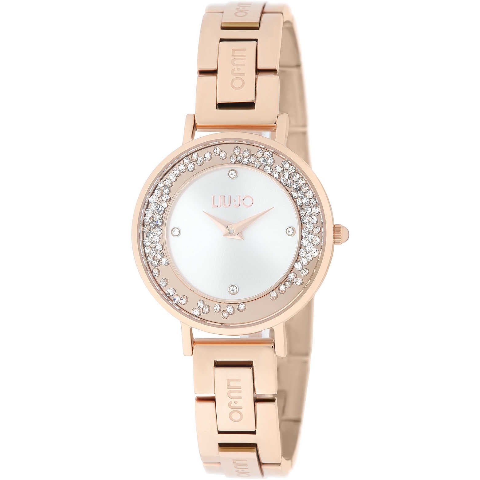 Orologio Donna Acciaio Liu Jo Luxury Mini Dancing slim rosè con Zirconi Quarzo