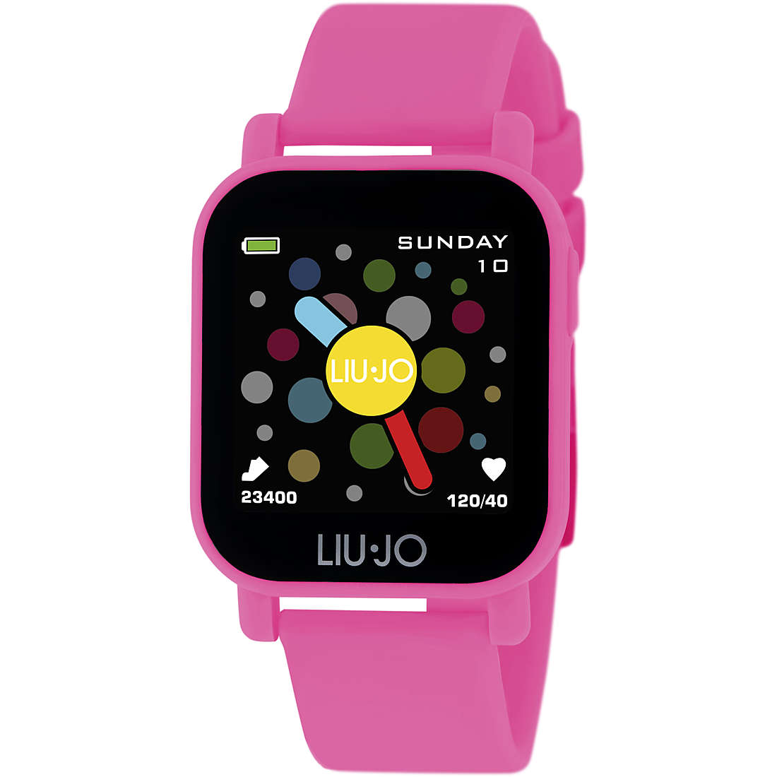 Orologio Liu Jo Donna Smartwatch Cinturino Cassa Gomma Fuxia SWLJ030