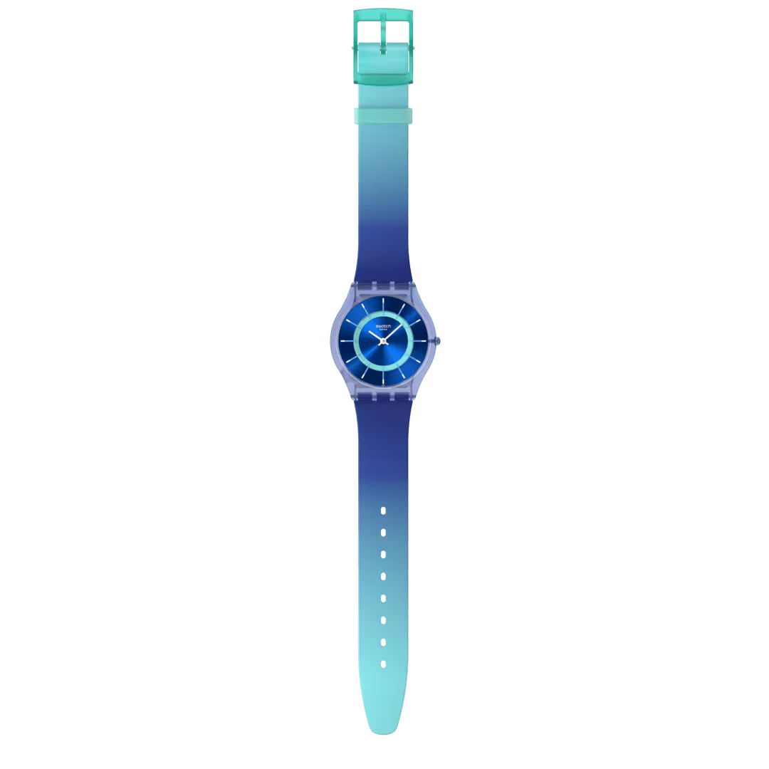 Orologio Unisex Swatch JAMMY GRAPE DREAM Skin Blu Turchese SS08I100