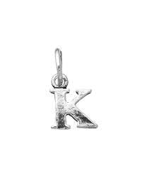 Charm Unisex Giovanni Raspini Argento 925 Mini Lettera K Realizzato A Mano 10886