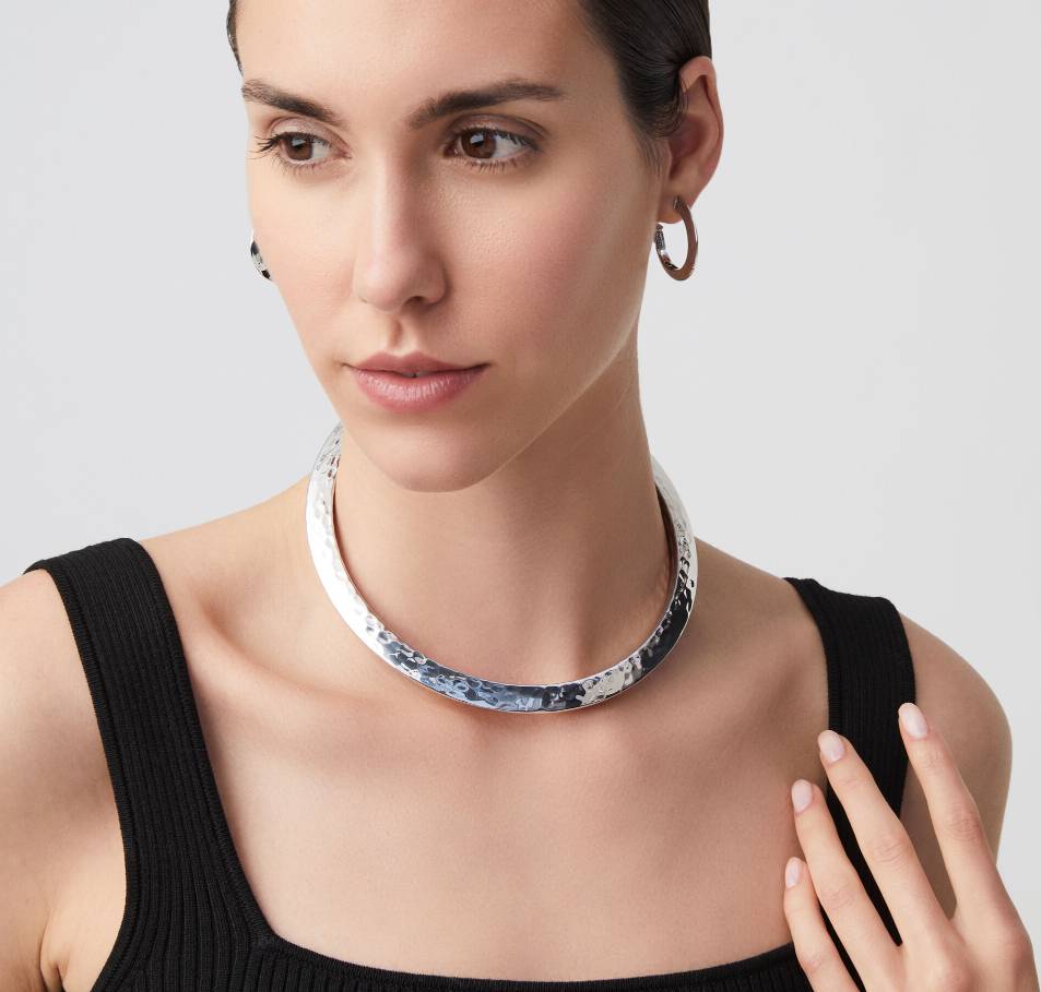 Collana Donna Giovanni Raspini Argento 925 Cerchio Lucido Blade 12093